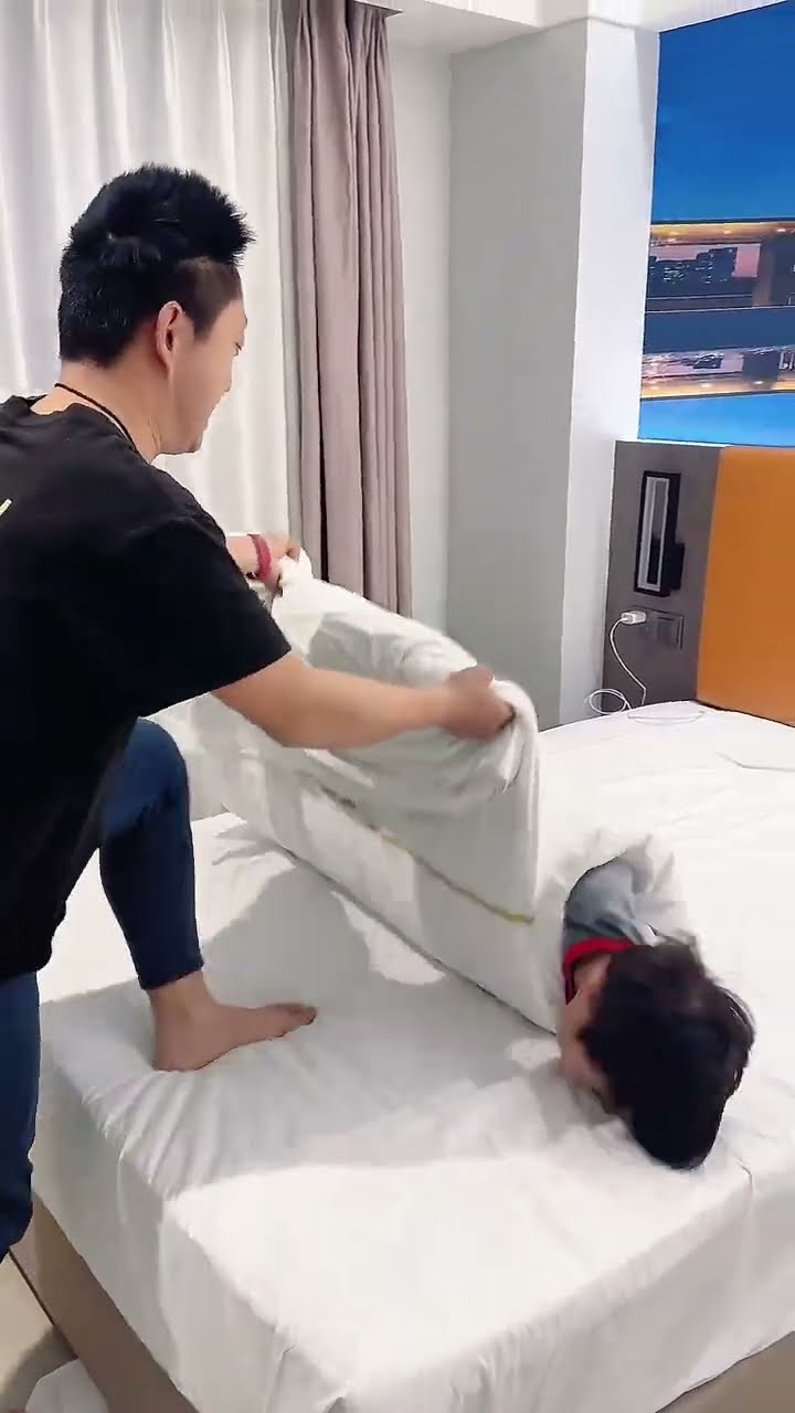 适合和爸爸玩的亲子小游戏！#funny#Cute#呆萌小米宝