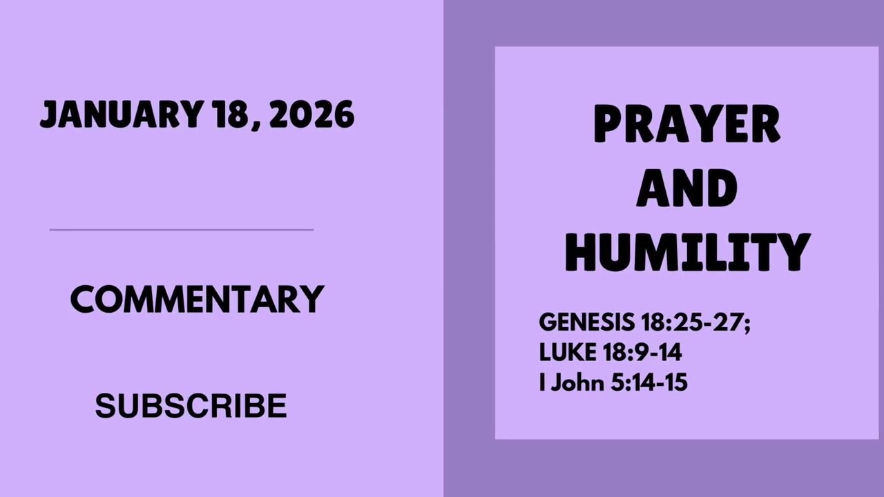 Prayer and Humility- Genesis 