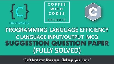 TCS NINJA | C/C++ Input/Output MCQ Suggestion Questions: PART 1 with Full Solution