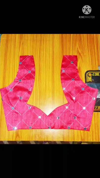 Easy blouse back neck design cutting and stitching.