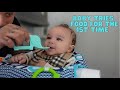 Baby Koa Tries SOLID FOOD For The First Time!!