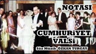 Video thumbnail of "Cumhuriyet Valsi Söz Müzik Özkan Turgay Altyapı Enstrümantal La Minör Karaoke 29 Ekim Şarkısı"