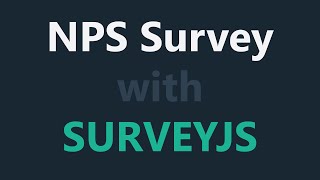 NPS Survey with SurveyJS Creator