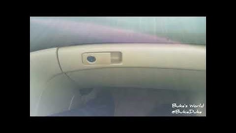 Honda Accord and FR-V Glove Box Stuck in the Locked. How to Open The Glove Compartment.