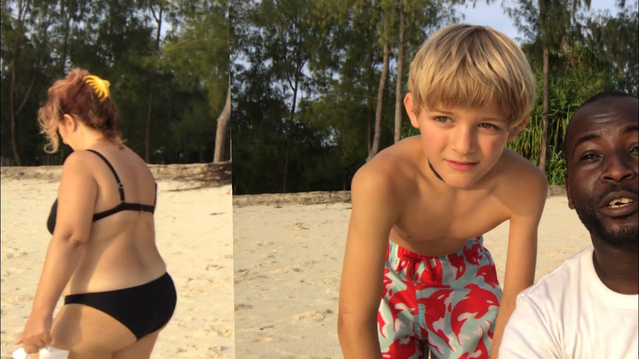 WATOTO WA KIJERUMANI WAMSHANGAZA RASHMAN  KENDWA BEACH