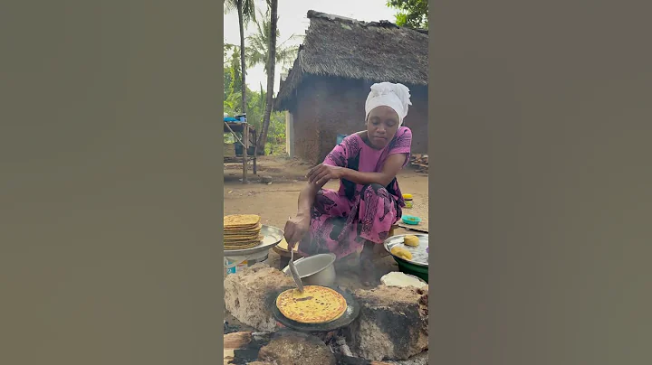 Soft layered chapati Recipe by African Village Mum 🍛❤️ #shorts #shortsfeed #fypシ