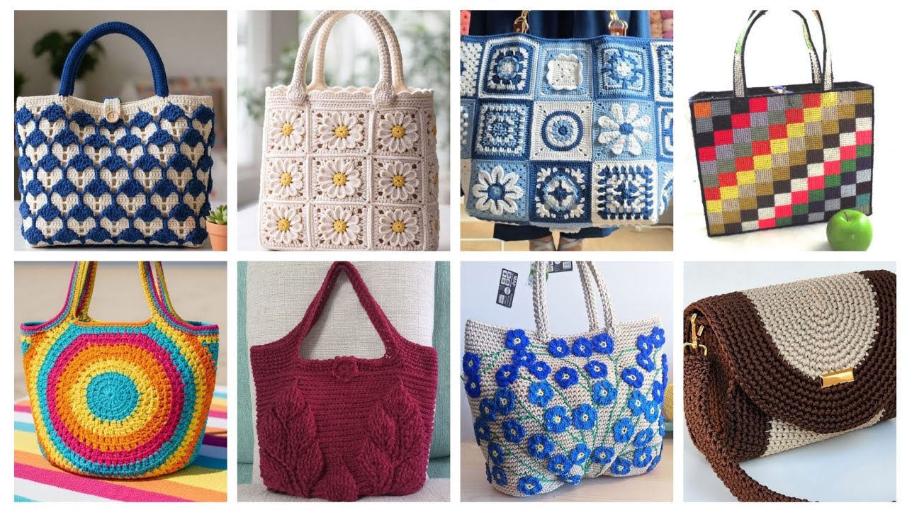 Более 200 привлекательных моделей женских сумок через плечо / новые стильные модели, связанные кр...