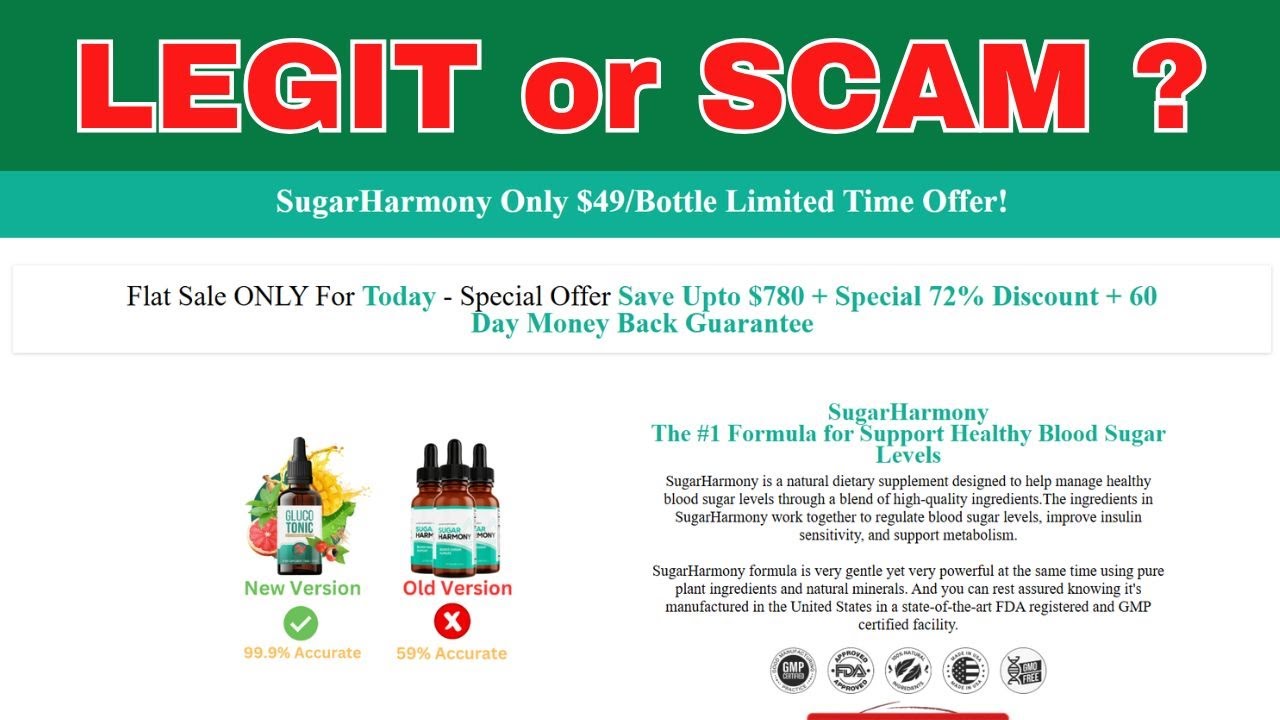Sugar Harmony Reviews: Is It a Legit or Scam Supplement?