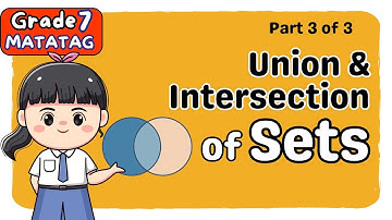 UNION AND INTERSECTION OF SETS | SECOND QUARTER GRADE 7 MATATAG TAGALOG MATH TUTORIAL