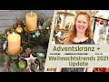 Adventskranz & Weihnachtstrends 2021 Update | MODERNES ADVENTSGESTECK | NATÜRLICHER ADVENTSKRANZ