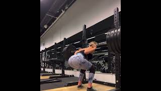 130kg for reps by 18 y/o girl - 2nd squat session in 3 months