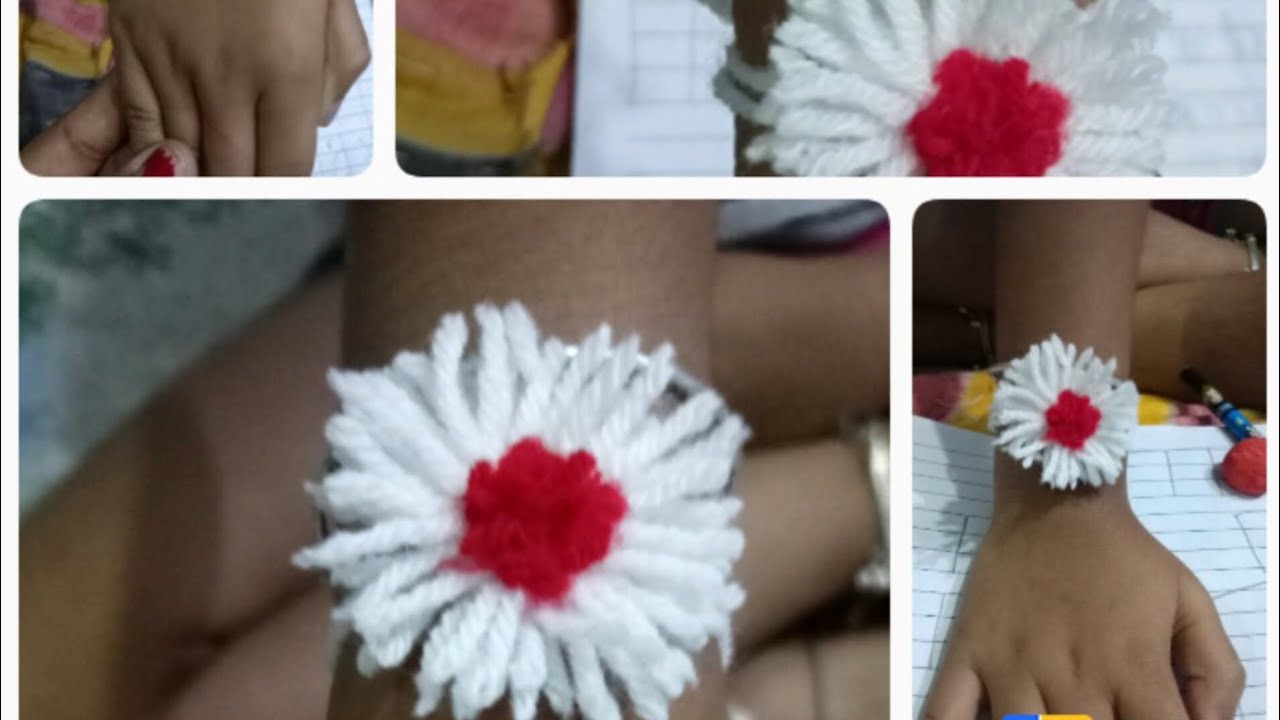 Woolen Rakhi DIY Homemade woolen rakhi 💞💞 - YouTube