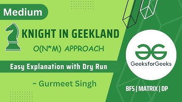 Knights in Geekland ||  POTD || Problem of the Day || GFG || 2 April 2023 || Medium Problem