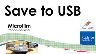 Microfilm Reader-Scanner: 'Save to USB' button