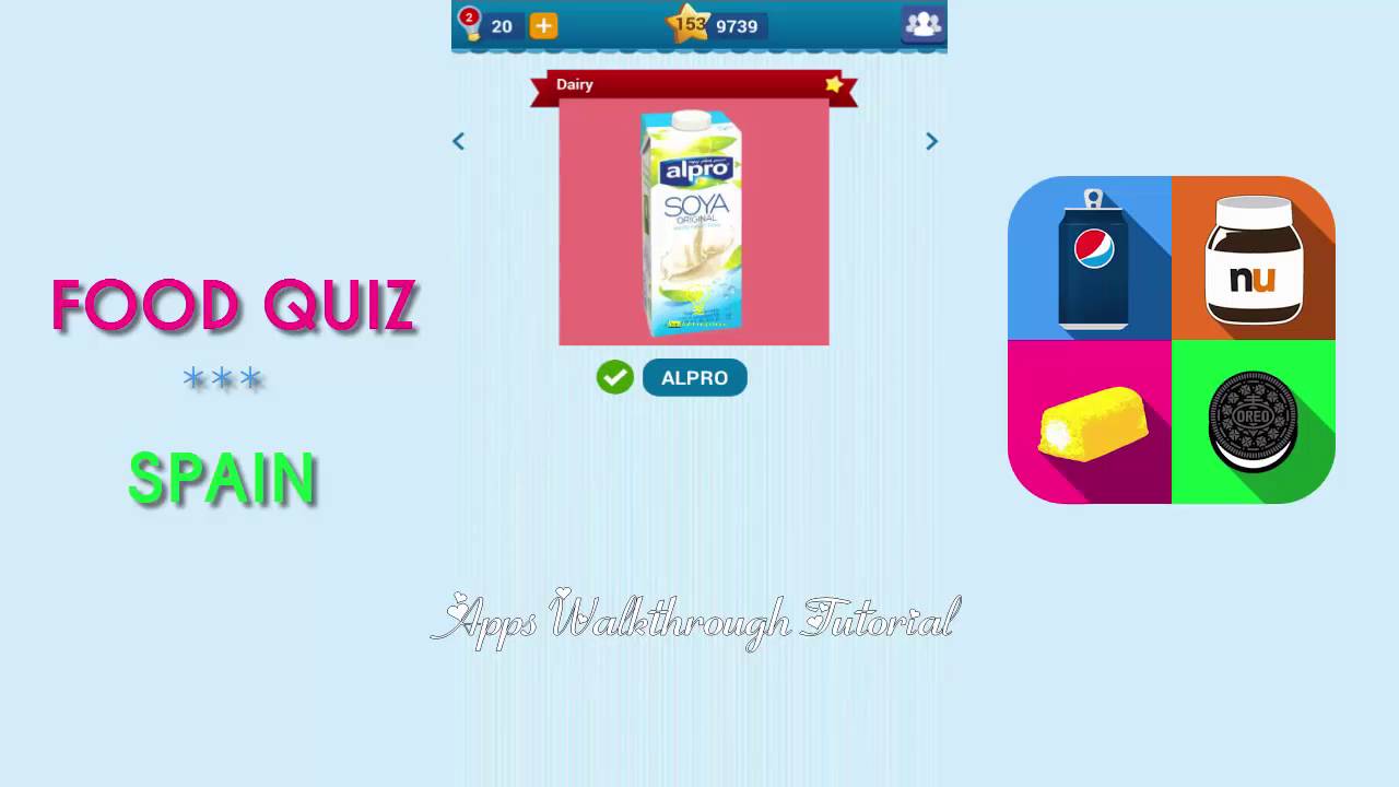 Food Quiz Spain Pack 16 - All Answers - Walkthrough
