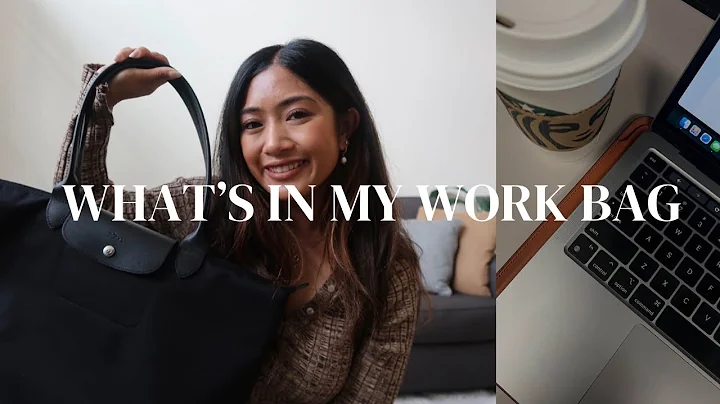 WHATS IN MY BAG | Work bag | Longchamp Le Pliage | Organizational Things | Christina Joann