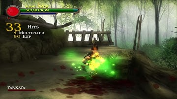 4K - Mortal Kombat Shaolin Monks Scorpion Playthrough - Part 2 - Wu Shi Academy