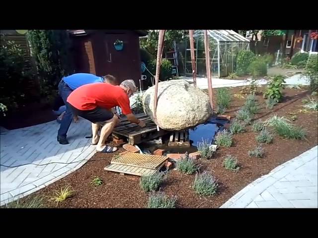 Ein Quellstein Kommt In Den Garten Youtube