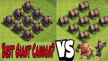 Best Giant Cannon| Clan Capital Vs Builder Base