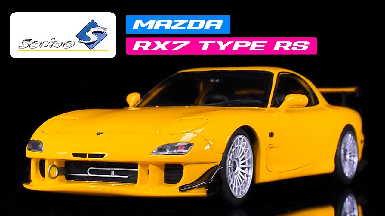 1994 Mazda RX7 Type RS (FD3RS) RHD (Right Hand Drive) Yellow 1/18