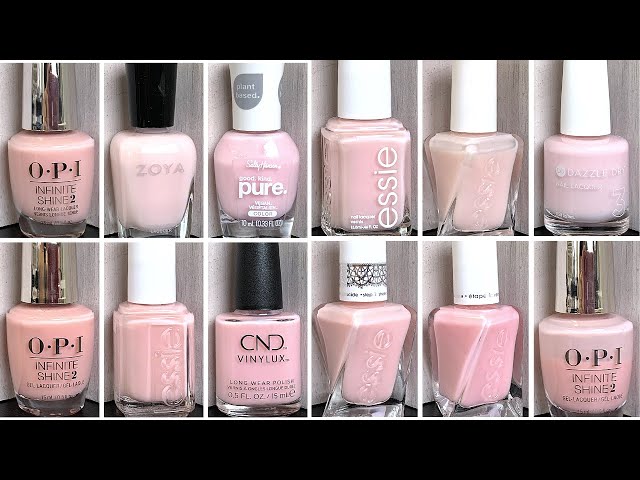 BEST Sheer Pink polishes  NON STREAKY!!! 💕 