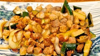 Recipe for Japanese Steakhouse Hibachi Chicken and Steak With Vegetables