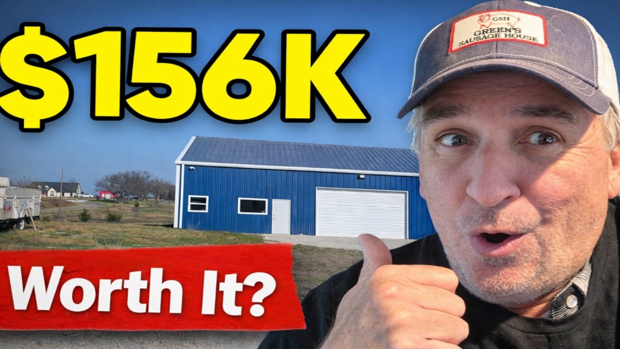 The REAL Cost to Build a 3,000 Sq Ft Shop in Texas