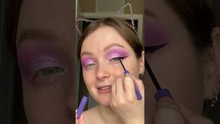 Makeup with ONLY purple packaging 💜 what color should we do next? #makeup #makeuptutorial