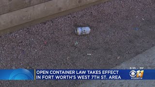 Open container law takes effect in West 7th area