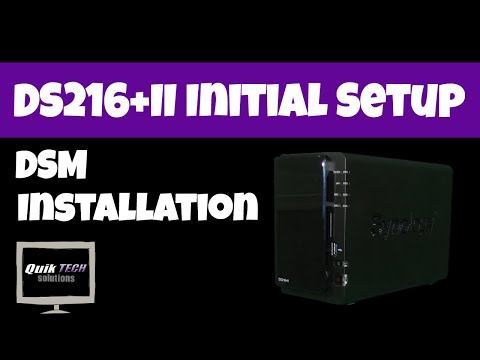 Synology DS216+II Initial Setup