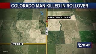 Fatal rollover in western Kansas kills Colorado man