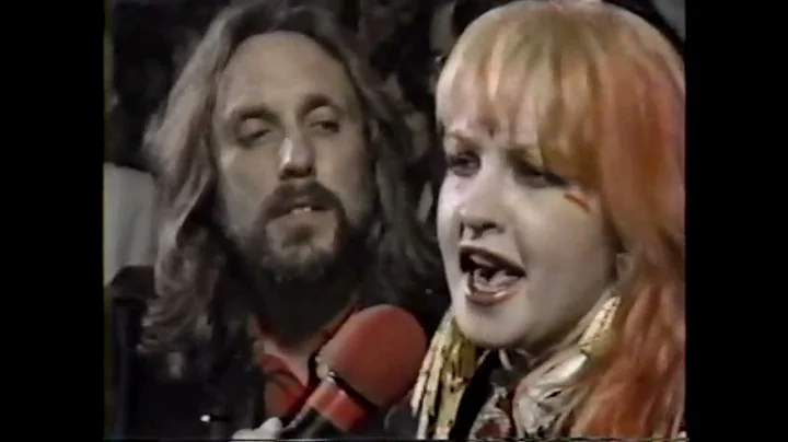 Cyndi Lauper and David Wolff New Years 1984