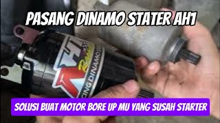 Installing the Ah1 Racing Starter Dynamo on the Yamaha Mio