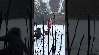 Lady Gets Stuck in Snow Attempting a Front Flip