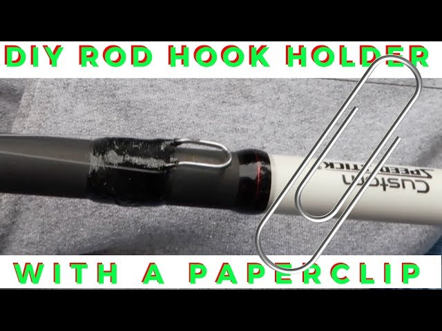 DIY Hook Holder For Your Rod And Reel With Just A Paperclip! 