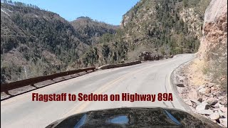 Oak Creek Canyon (Highway 89A) Scenic Drive from Flagstaff to Sedona, AZ. 4K