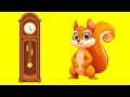Hickory Dickory Dock | Squirrel Song-295 | Nursery Rhymes &amp; Kids Songs | Kids Comfort