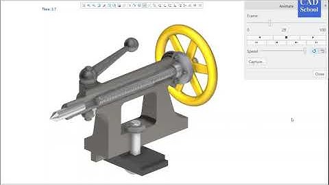 Tailstock Motion Animation in Creo Parametric