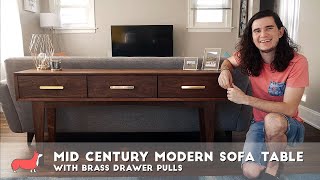 How to Make a Mid Century Modern Sofa / Entry Table - Woodworking