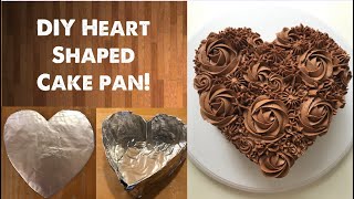 DIY Heart Shaped Cake Pan + Decorating Time Lapse