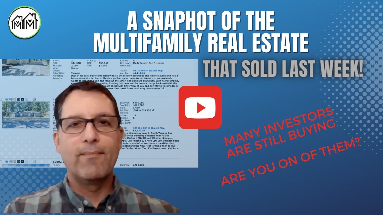 Multifamily Real Estate Sold Last Week In Western Washington