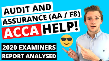 ⭐️ HOW TO PASS THE ACCA F8 (AA) EXAM - 2020 EXAMINER