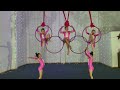 Payasitos!!! Danza aérea, en aro olímpico, aerial silks, olympic lyra, hoop, amazing choreography