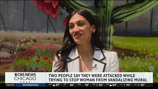 CBS: Victims rally for hate crime charges after woman attacks, vandalizes Pilsen mural