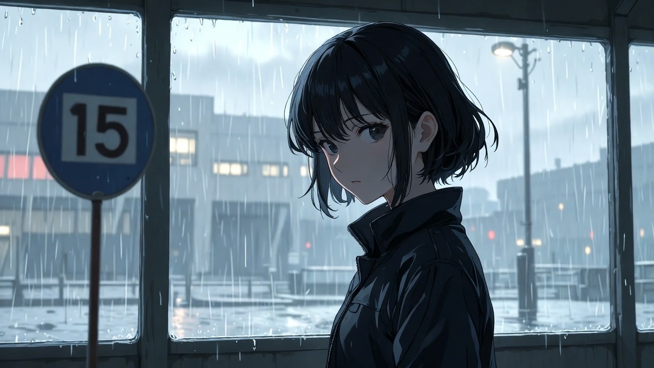 liquid. slow dub techno + rainy night asmr