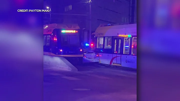 Dashcam shows car being sandwiched between 2 LRT trains