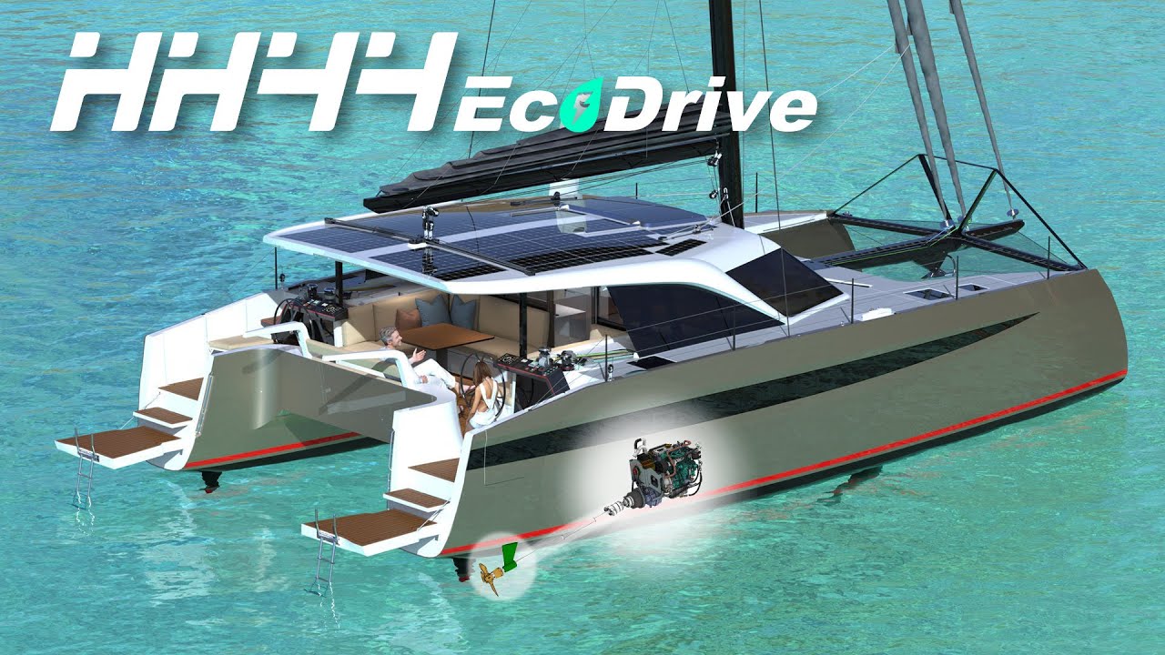 hh44 hybrid electric catamaran