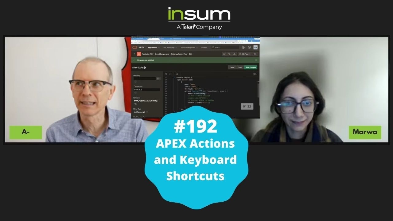 APEX Instant Tips #192: APEX Actions and Keyboard Shortcuts - YouTube