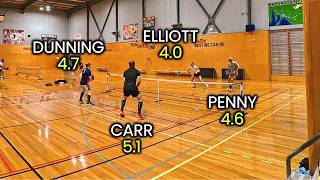 Mataan Dunning & Joel Carr VS Gemma Elliott & Josh Penny | 4.5+ Doubles Pickleball Rec Game