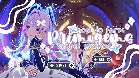 ᢉ𐭩.ᐟ How to Farm Primogems + Secret Method 🎀 ۫ ꣑ৎ || Genshin Tip 